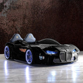 Velocity Black Race Car Bed for Kids